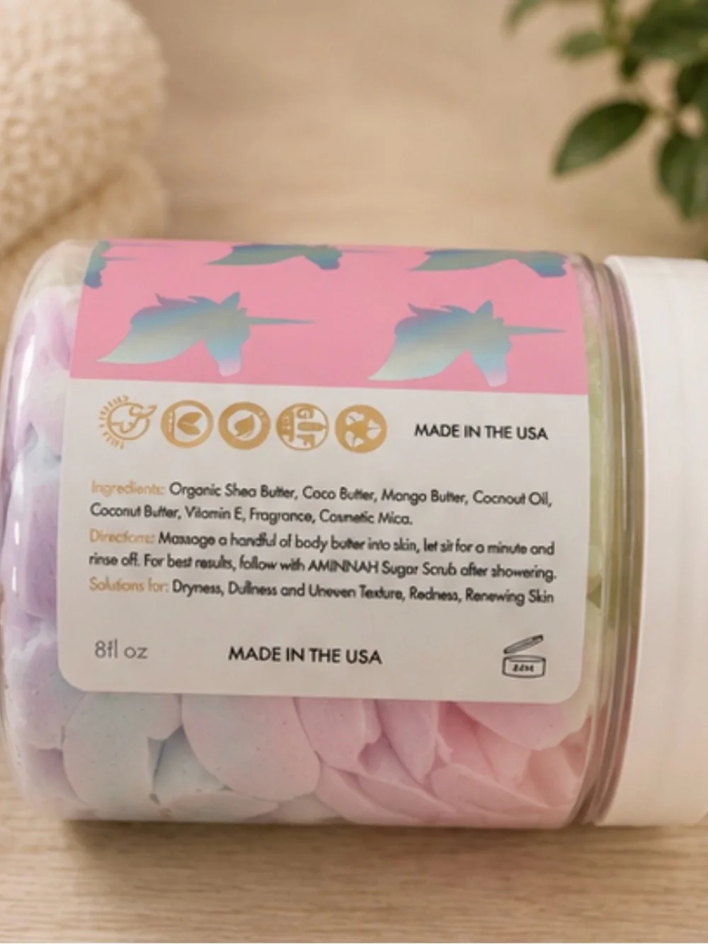 Aminnah (NWT) Unicorn Dreams Whipped Body Butter & Sugar Scrub